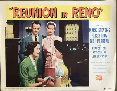 Reunion in Reno Lobby Card Set Of 8 image 3