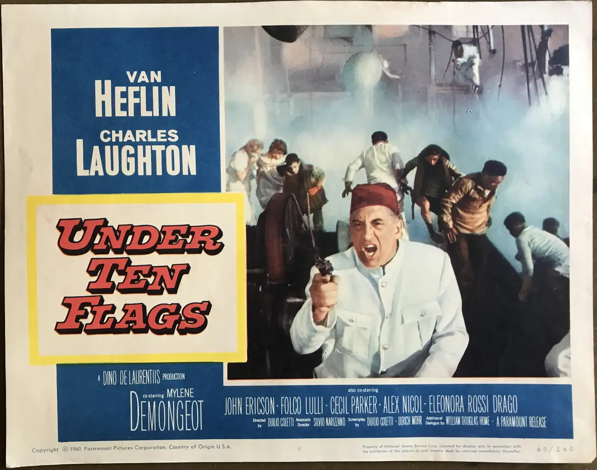 Under Ten Flags Lobby Card Set Of 8