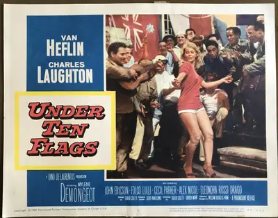 Under Ten Flags Lobby Card Set Of 8 image 3