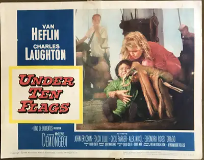 Under Ten Flags Lobby Card Set Of 8 image 8