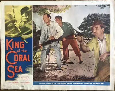 King of the Coral Sea Lobby Card Set Of 8 image 2