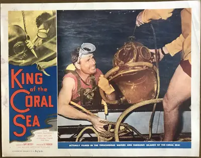 King of the Coral Sea Lobby Card Set Of 8 image 3
