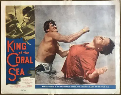 King of the Coral Sea Lobby Card Set Of 8 image 8