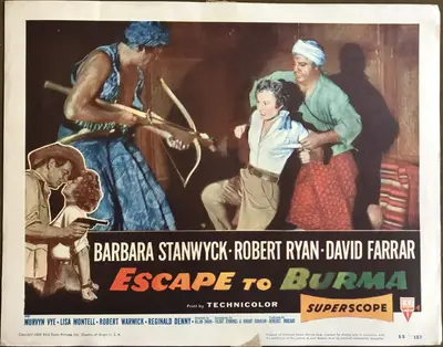 Escape to Burma Lobby Cards (5) image 3