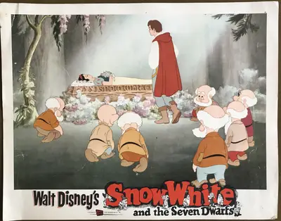 Snow White and the Seven Dwarfs 1958 Re-Release Lobby Cards (2) image 2