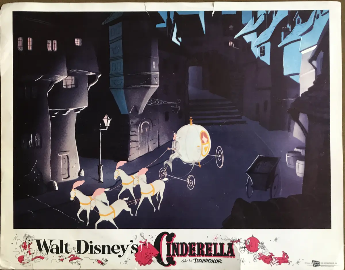Cinderella 1957 Re-Release Lobby Card