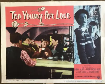 The Age of Indiscretion AKA Too Young To Love Lobby Card Set Of 4 image 2