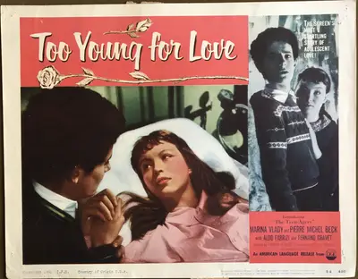 The Age of Indiscretion AKA Too Young To Love Lobby Card Set Of 4 image 3