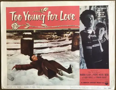 The Age of Indiscretion AKA Too Young To Love Lobby Card Set Of 4 image 4