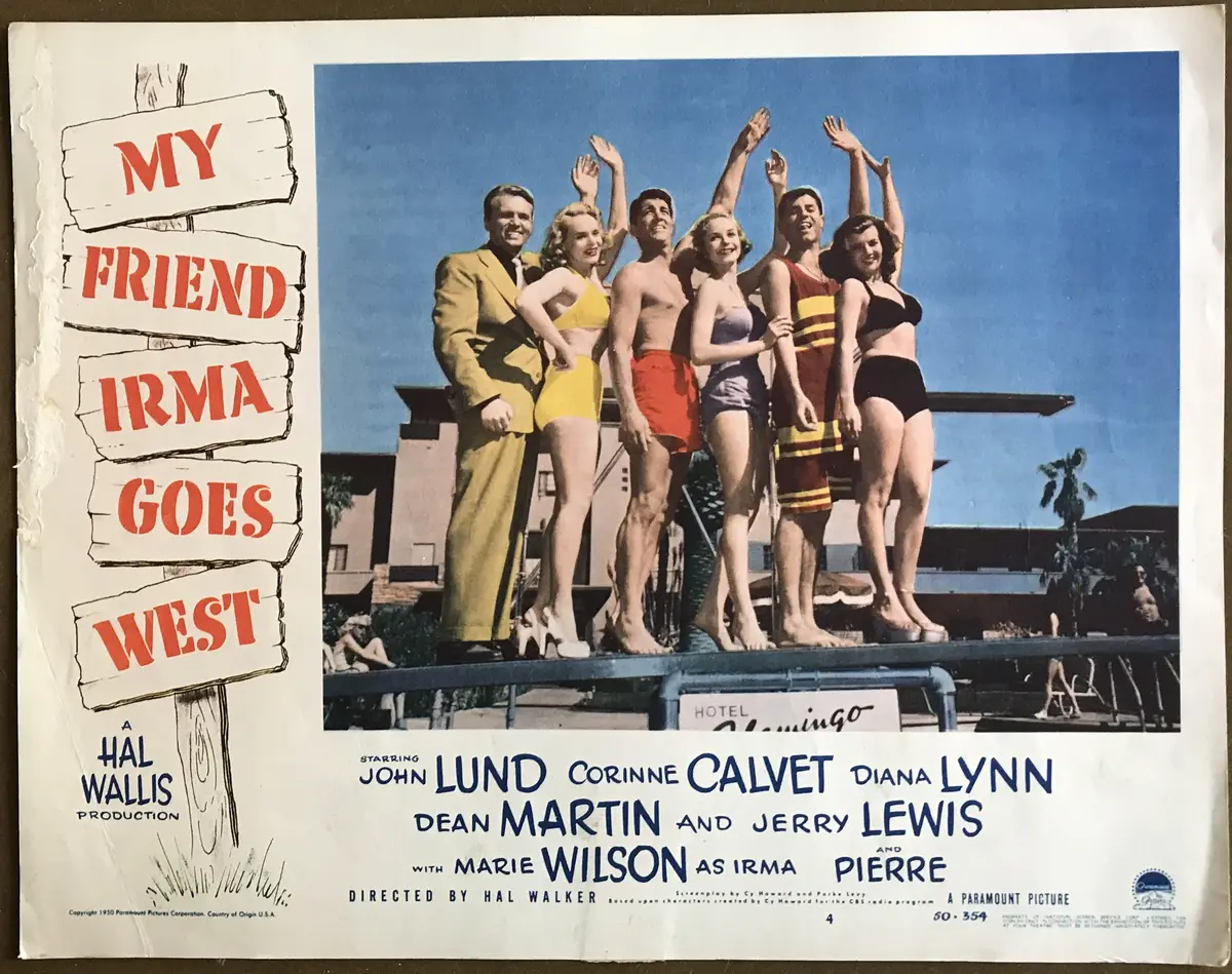 My Friend Irma Goes West Lobby Card