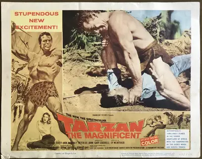 Tarzan the Magnificent Lobby Card Set Of 8 image 7
