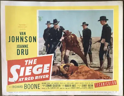 The Siege at Red River Lobby Card Set Of 8 image 2