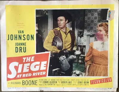 The Siege at Red River Lobby Card Set Of 8 image 7