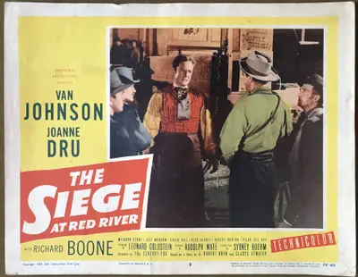The Siege at Red River Lobby Card Set Of 8 image 8