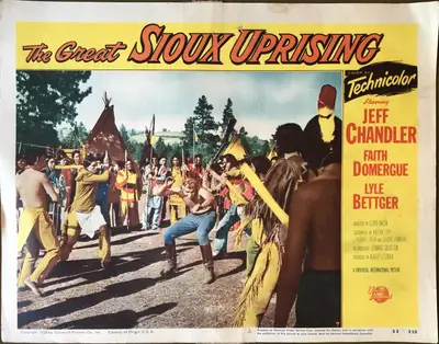 The Great Sioux Uprising Lobby Card Set Of 8 image 2