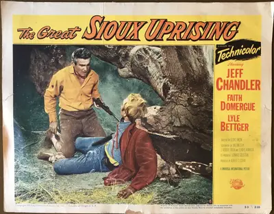 The Great Sioux Uprising Lobby Card Set Of 8 image 3