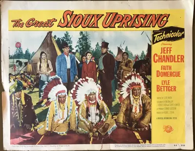 The Great Sioux Uprising Lobby Card Set Of 8 image 4