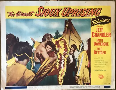The Great Sioux Uprising Lobby Card Set Of 8 image 5