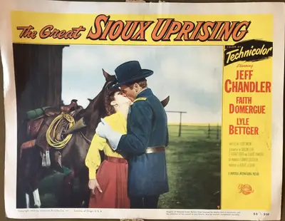 The Great Sioux Uprising Lobby Card Set Of 8 image 6