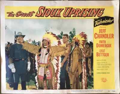 The Great Sioux Uprising Lobby Card Set Of 8 image 8