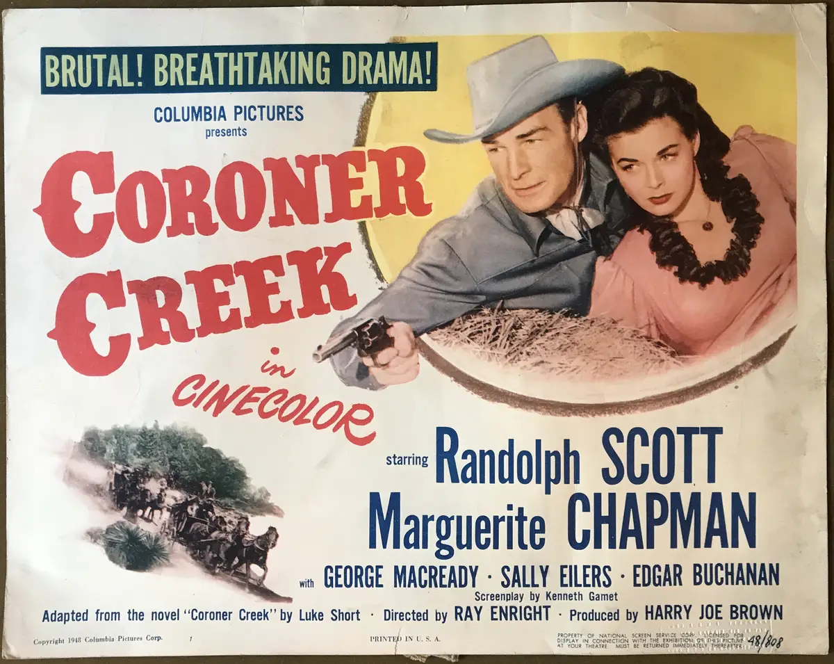 Coroner Creek Lobby Card Set Of 8