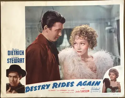 Destry Rides Again 1950 Real-Art Re-Release Lobby Cards (5) image 3