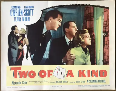 Two of a Kind Lobby Card Set Of 8 image 4