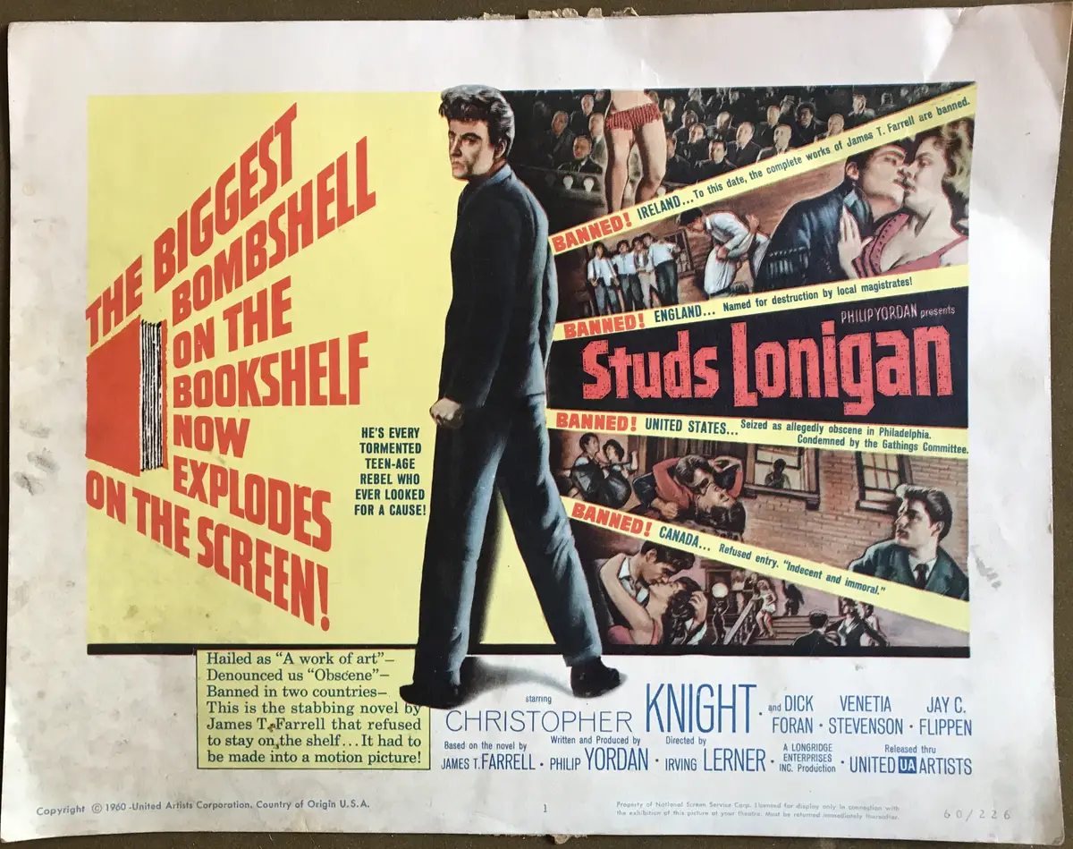 Studs Lonigan Lobby Card Set Of 8