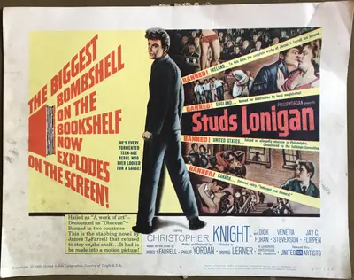 Studs Lonigan Lobby Card Set Of 8 image 1