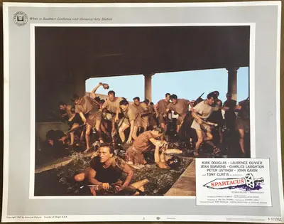 Spartacus 1967 Re-Release Lobby Card Set Of 8 image 2