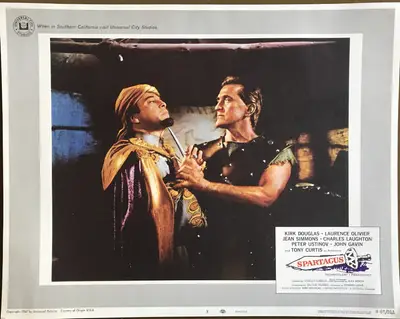 Spartacus 1967 Re-Release Lobby Card Set Of 8 image 4