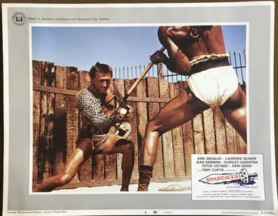 Spartacus 1967 Re-Release Lobby Card Set Of 8 image 5