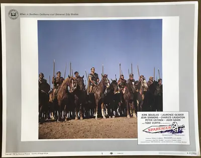 Spartacus 1967 Re-Release Lobby Card Set Of 8 image 6