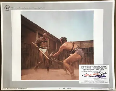 Spartacus 1967 Re-Release Lobby Card Set Of 8 image 7