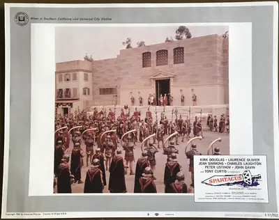 Spartacus 1967 Re-Release Lobby Card Set Of 8 image 8