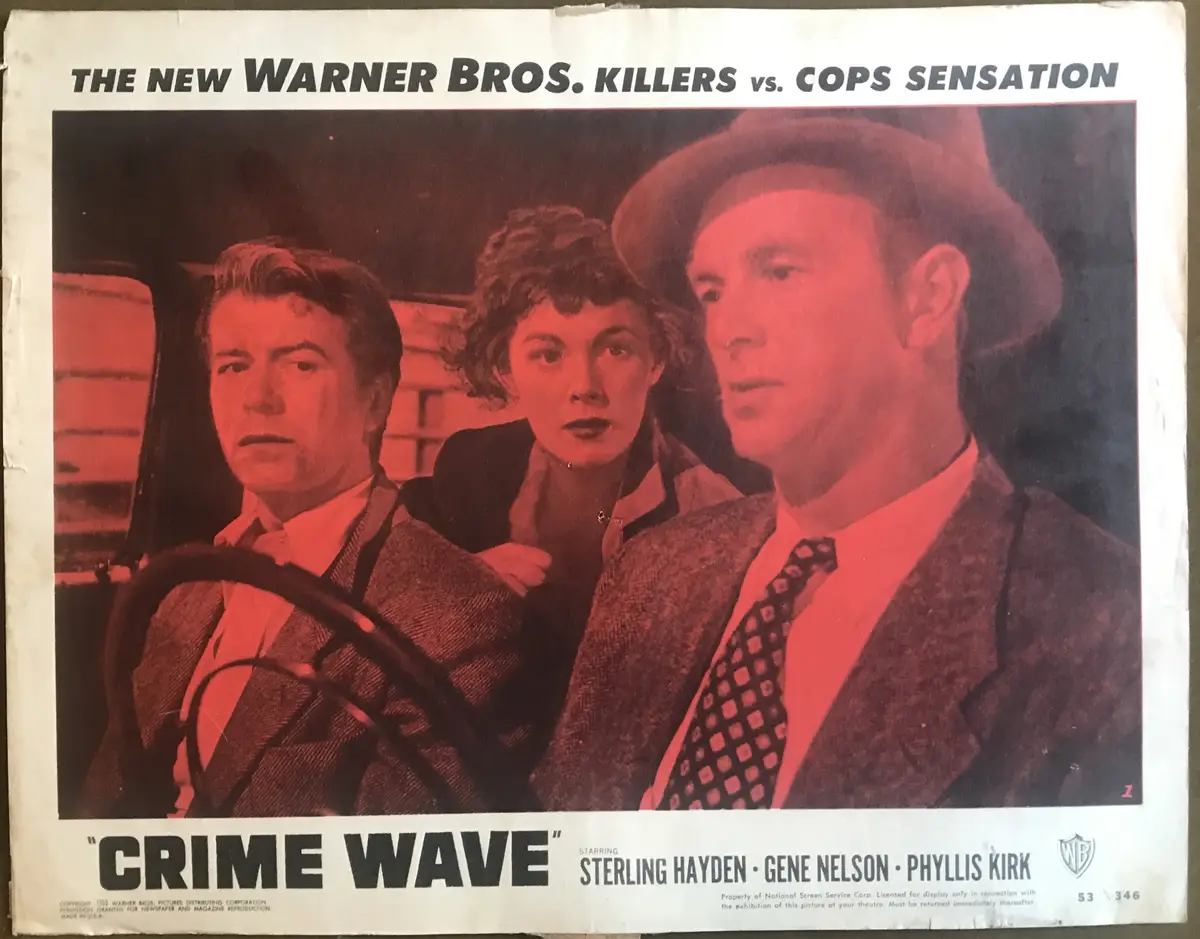 Crime Wave LobbyCard Set Of 8