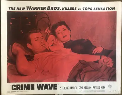 Crime Wave LobbyCard Set Of 8 image 2