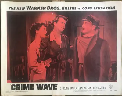 Crime Wave LobbyCard Set Of 8 image 4