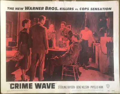 Crime Wave LobbyCard Set Of 8 image 5