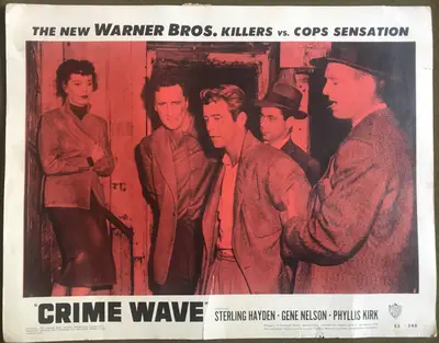 Crime Wave LobbyCard Set Of 8 image 6