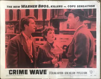 Crime Wave LobbyCard Set Of 8 image 8