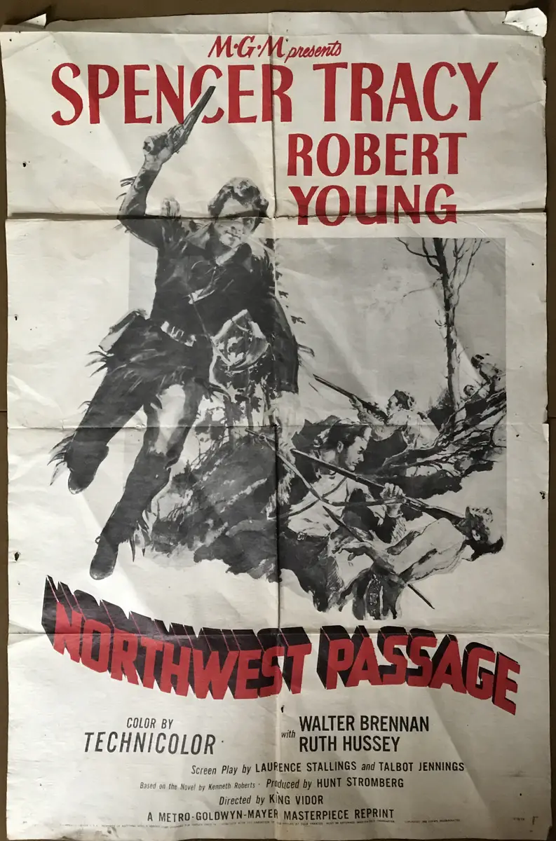 Northwest Passage 1956 Re-Release One Sheet