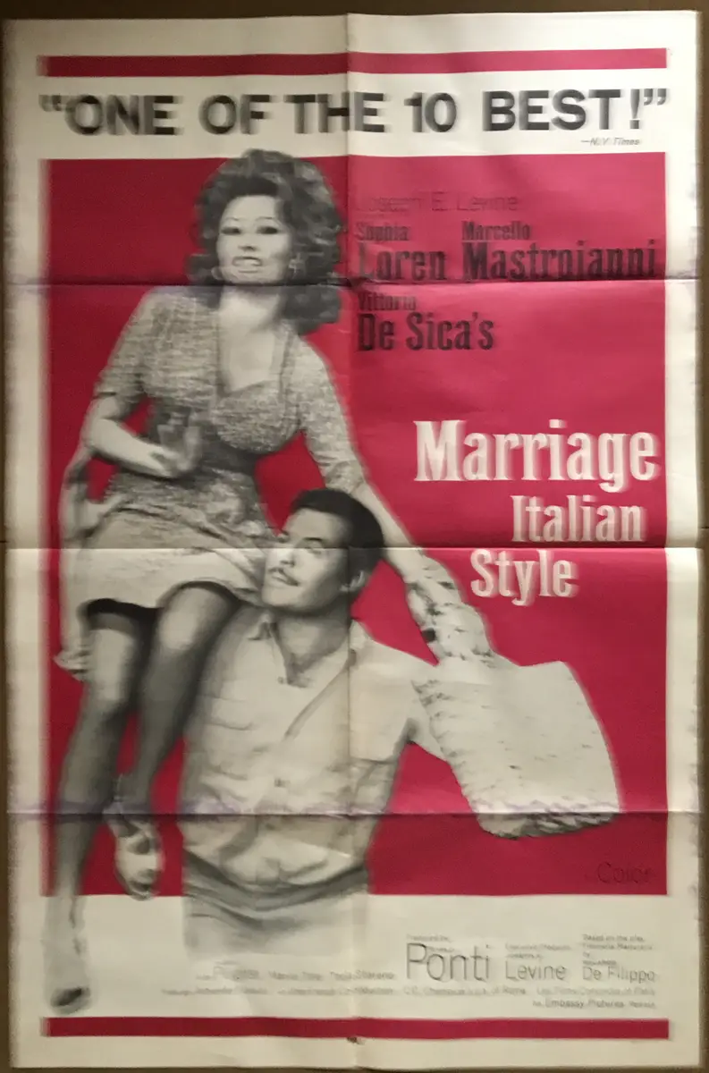 Marriage Italian Style One Sheet