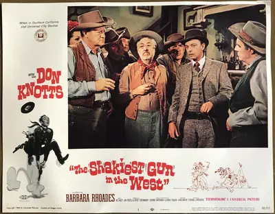 Shakiest Gun in the West Lobby Card Set Of 8 image 2