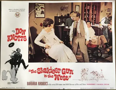 Shakiest Gun in the West Lobby Card Set Of 8 image 3