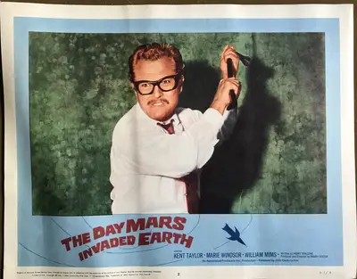 Day Mars Invaded Earth Lobby Card Set Of 8 image 2
