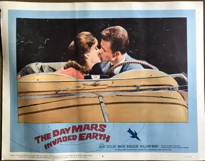 Day Mars Invaded Earth Lobby Card Set Of 8 image 3