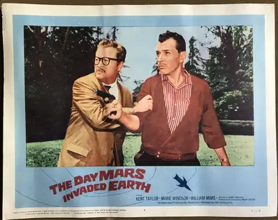 Day Mars Invaded Earth Lobby Card Set Of 8 image 4