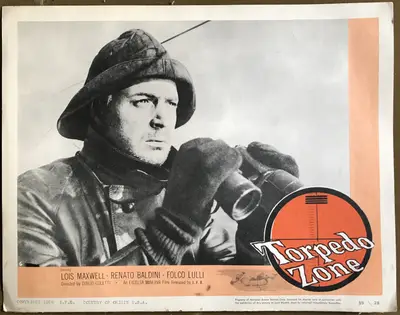 Torpedo Zone AKA Submarine Attack 1959 I.F.E. Release Lobby Card Set Of 8 image 2
