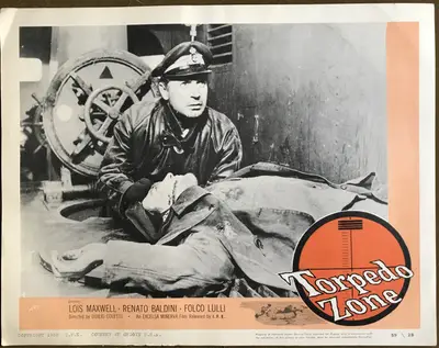 Torpedo Zone AKA Submarine Attack 1959 I.F.E. Release Lobby Card Set Of 8 image 3
